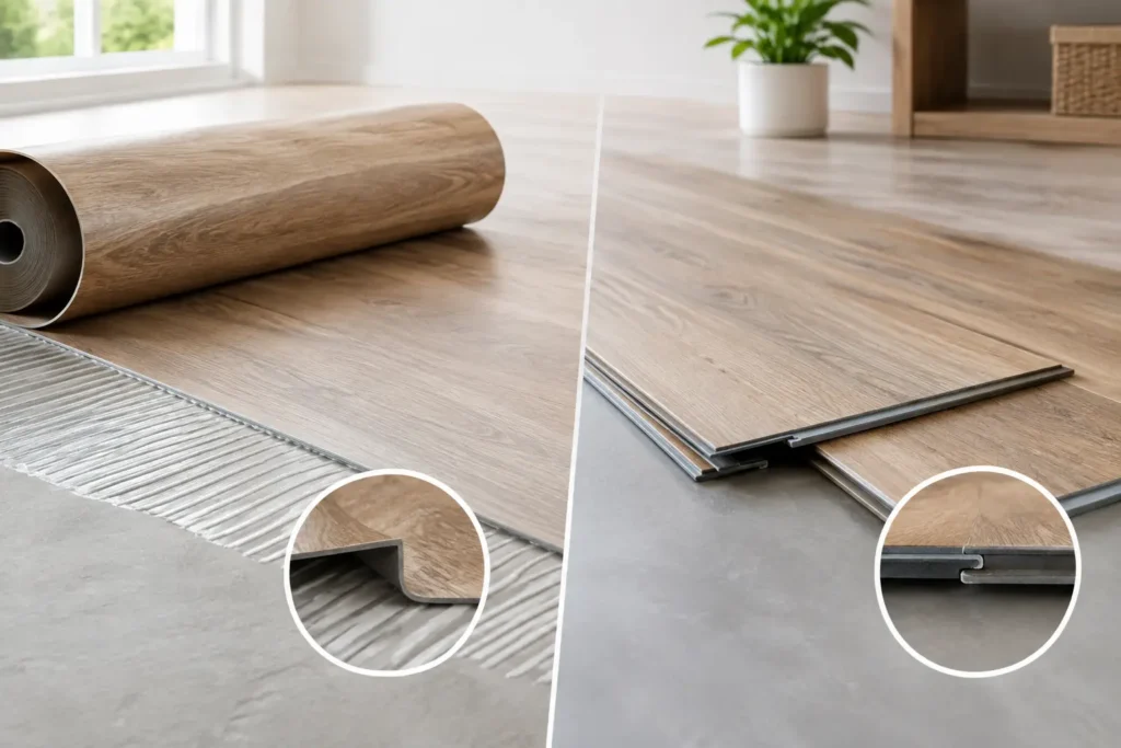 Klebevinyl oder Klickvinyl wählen - was passt?