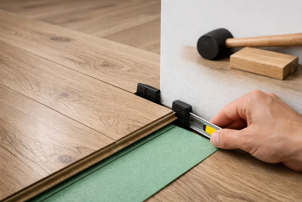 Laminat Dehnungsfuge korrekt planen So geht's