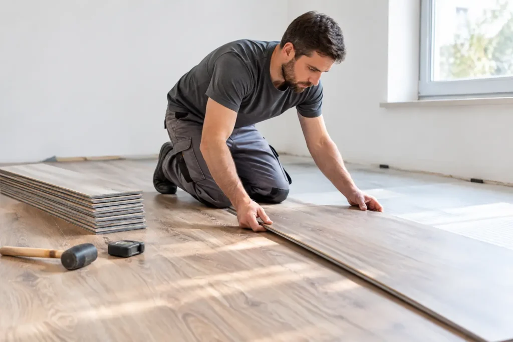 Bodenbelag für die Renovierung vorbereiten