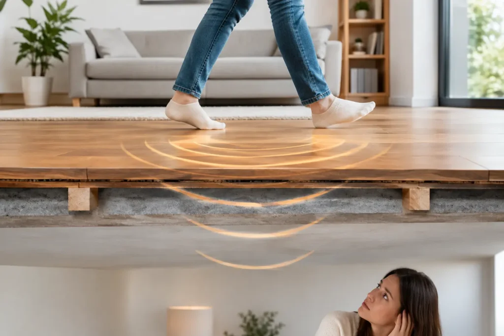 Warum entsteht Bodentrittschall im Wohnraum?